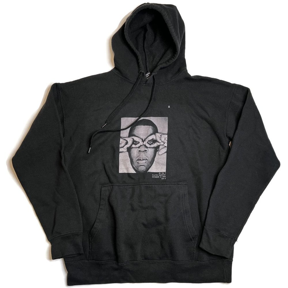 Hype‎ Means Nothing Jay-Z Wayfarer Hoodie Mens Medium Black Pharrell Williams